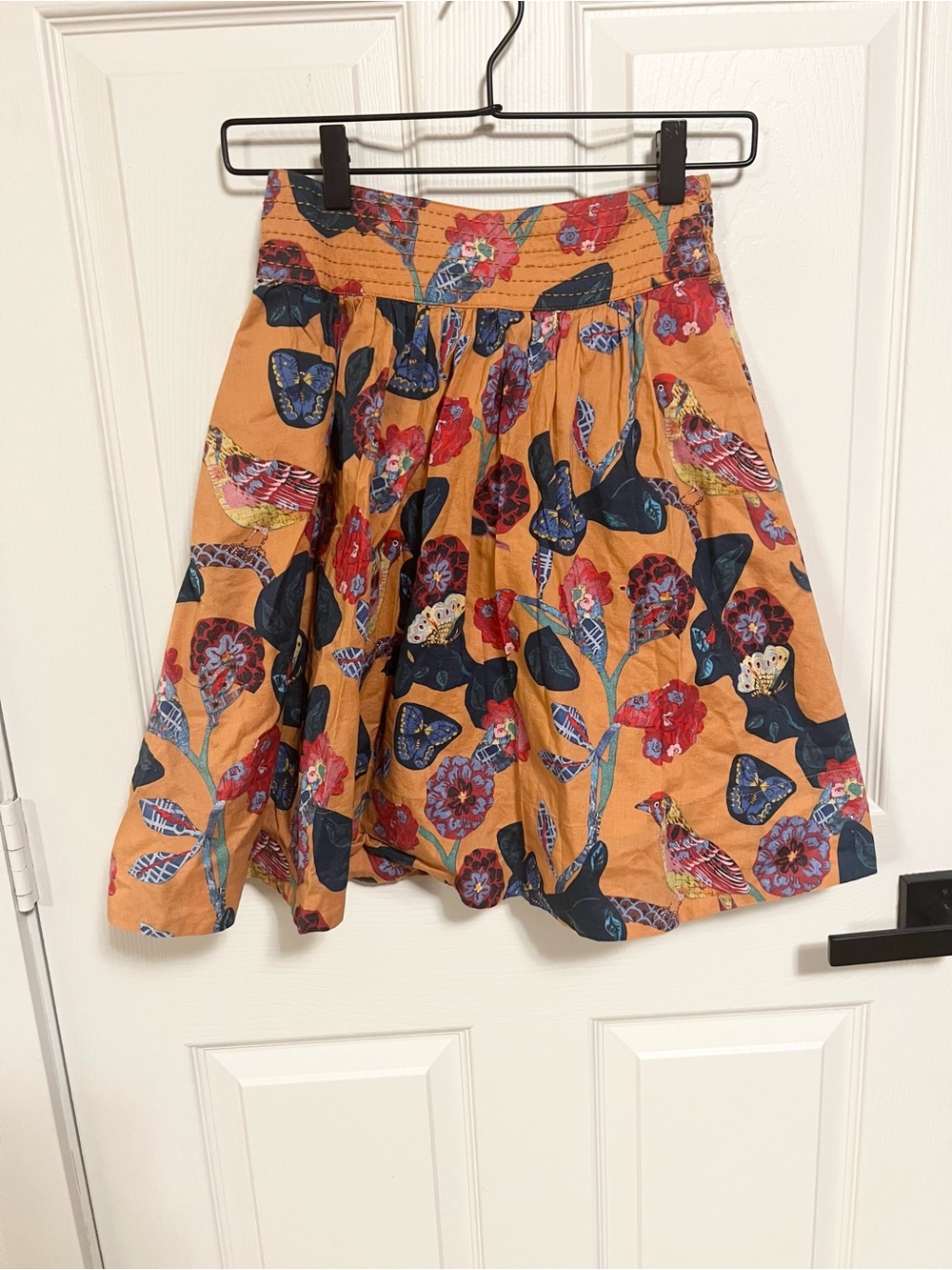 Anthropologie Natalie lete Paris skirt SIZE 0 birds and butterflies - Picture 8 of 8